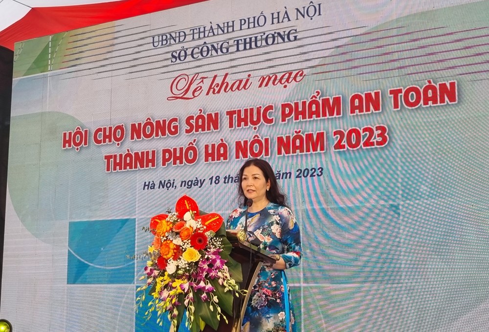 Khai mạc Hội chợ Nông sản, thực phẩm an toàn thành phố Hà Nội năm 2023 - ảnh 1