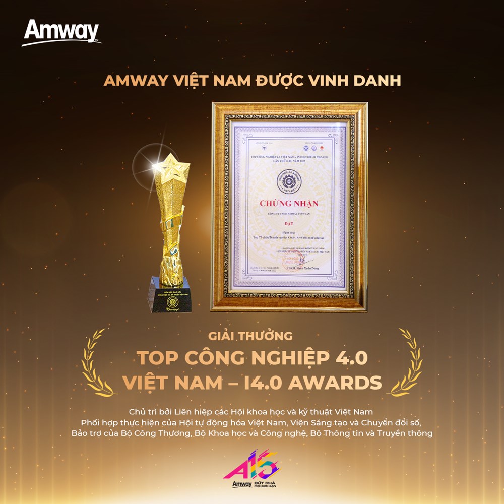 Amway Việt Nam nhận giải thưởng Top công nghiệp 4.0  - ảnh 2