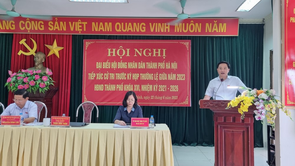  Cử tri thị xã Sơn Tây kiến nghị nhiều vấn đề về ô nhiễm môi trường và xử lý rác thải - ảnh 4