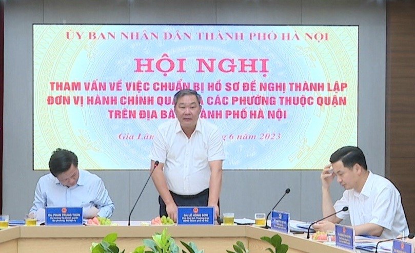Phó Chủ tịch Thường trực UBND TP Hà Nội Lê Hồng Sơn: Gia Lâm, Đông Anh rà soát các tiêu chí thành lập quận - ảnh 1