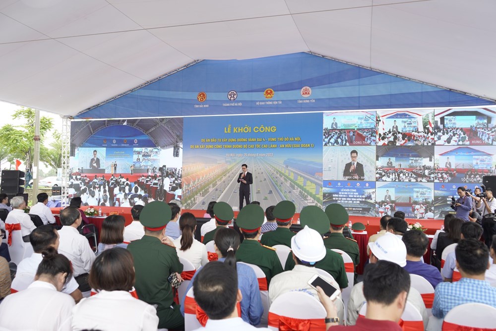 Khởi công dự án đầu tư xây dựng đường vành đai 4 tại Thanh Oai - ảnh 7