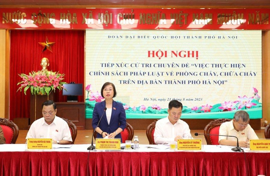 Đoàn đại biểu Quốc hội TP Hà Nội: Tiếp xúc cử tri về phòng cháy chữa cháy - ảnh 4