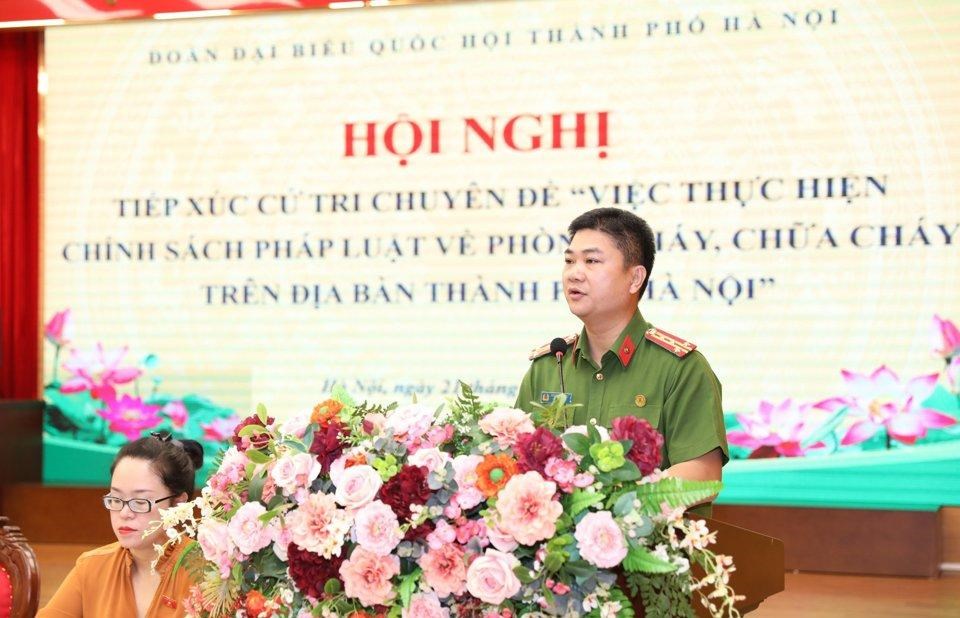 Đoàn đại biểu Quốc hội TP Hà Nội: Tiếp xúc cử tri về phòng cháy chữa cháy - ảnh 2