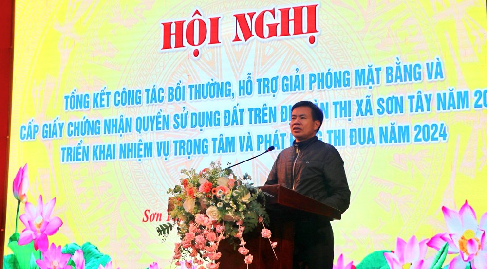 Năm 2023 thị xã Sơn Tây thực hiện 20 dự án, thu hồi hơn 59ha - ảnh 2