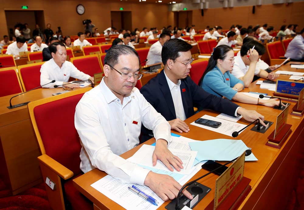 HĐND thành phố Hà Nội thông qua nghị quyết sắp xếp đơn vị hành chính - ảnh 3