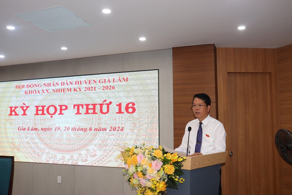 HĐND huyện Gia Lâm xem xét thông qua 31 nội dung quan trọng - ảnh 3
