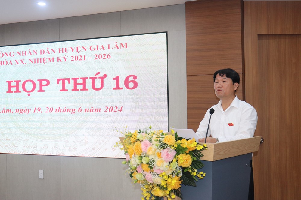 HĐND huyện Gia Lâm xem xét thông qua 31 nội dung quan trọng - ảnh 2
