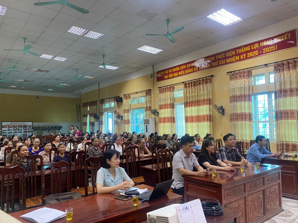 100 phụ nữ huyện Mỹ Đức được tập huấn về kinh tế tập thể, hợp tác xã  - ảnh 1