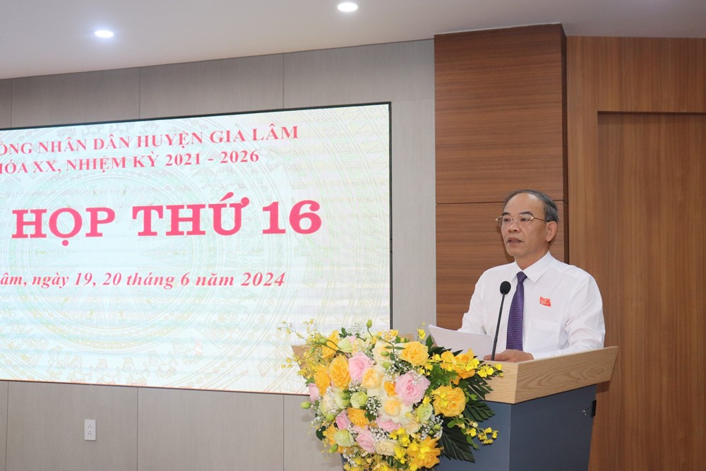 HĐND huyện Gia Lâm xem xét thông qua 31 nội dung quan trọng - ảnh 4