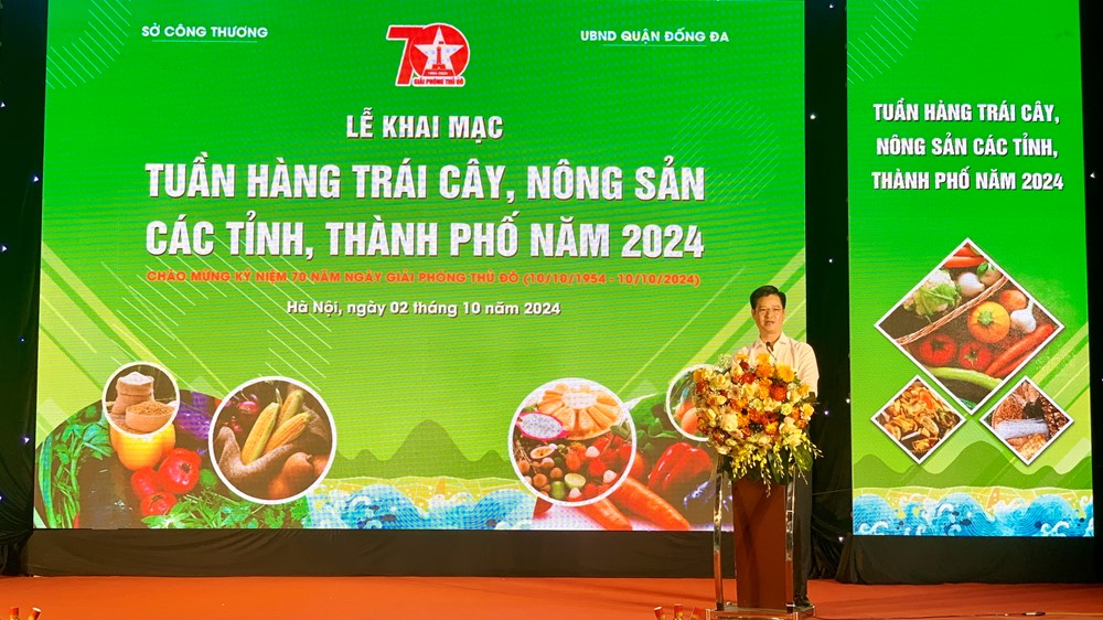 Tuần hàng trái cây, nông sản các tỉnh, thành phố năm 2024 phục vụ người dân Thủ đô - ảnh 1