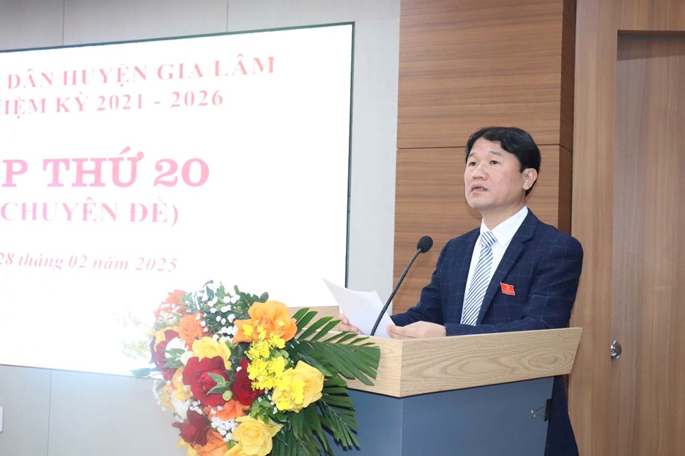 HĐND huyện Gia Lâm: Thông qua đề án sắp xếp tổ chức bộ máy phòng chuyên môn UBND huyện - ảnh 2