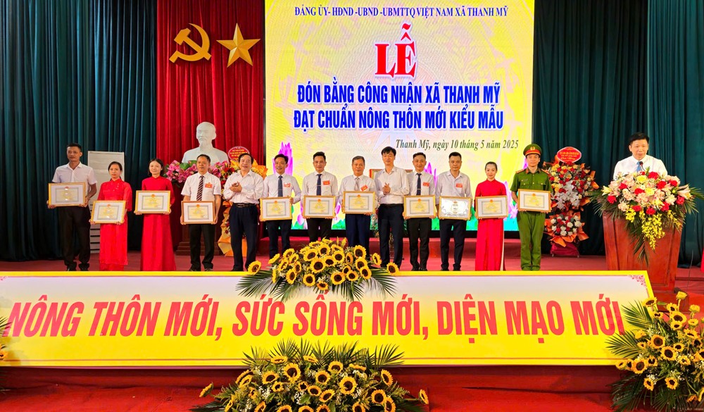 Xã Thanh Mỹ, thị xã Sơn Tây đón Bằng công nhận đạt chuẩn nông thôn mới kiểu mẫu - ảnh 3