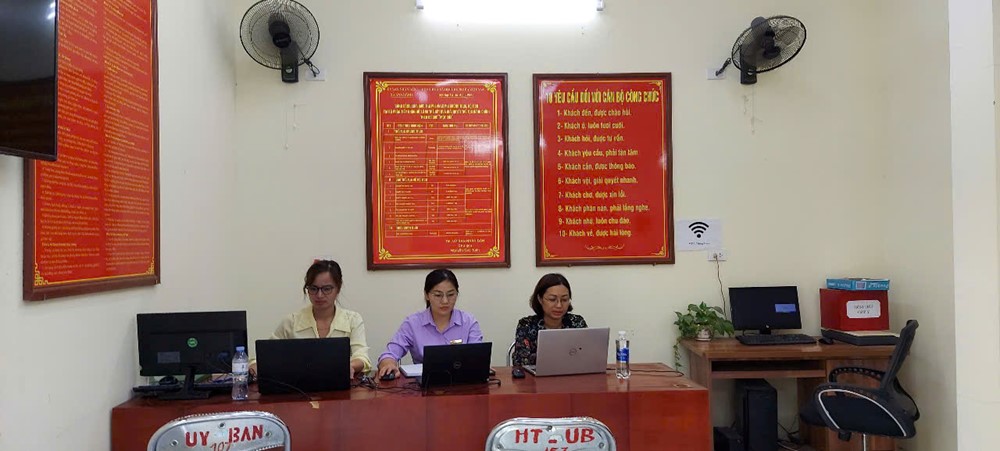 Ghi nhận ngày đầu vận hành thử chính quyền 2 cấp tại Hoài Đức - ảnh 1