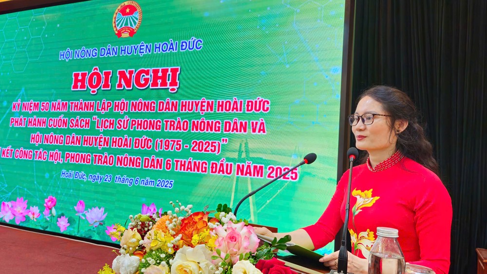 50 năm, Hội Nông dân huyện Hoài Đức đã phát triển 15.000 hội viên - ảnh 1