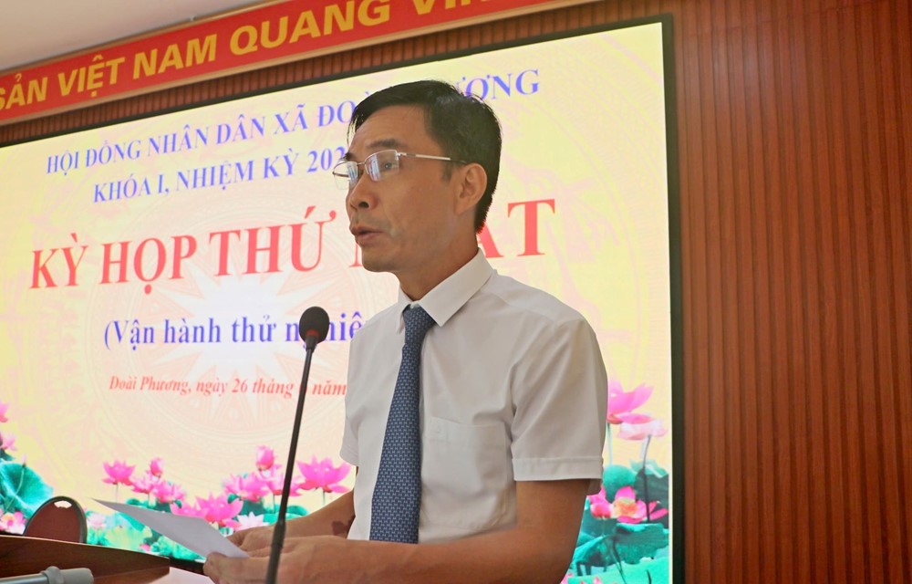 Xã Đoài Phương (mới) sẵn sàng đi vào hoạt động chính thức từ ngày 1/7 - ảnh 1