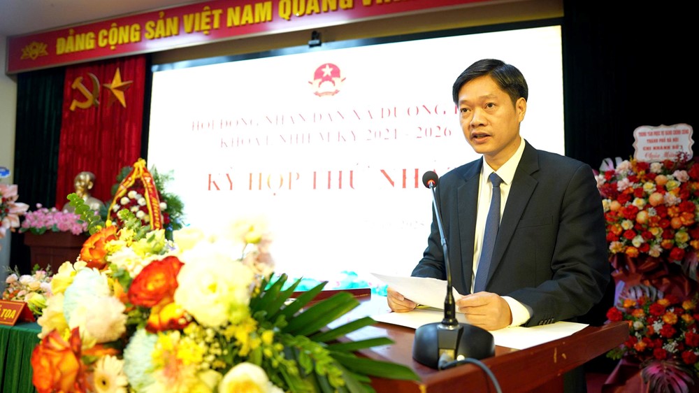Kỳ họp thứ Nhất HĐND, khoá I, xã Dương Hoà: Hoàn thiện bộ máy nhân sự - ảnh 3