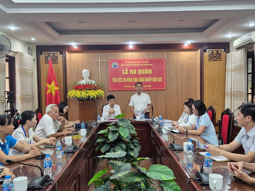 Hà Nội ra quân Tổng điều tra nông thôn, nông nghiệp năm 2025 - ảnh 1