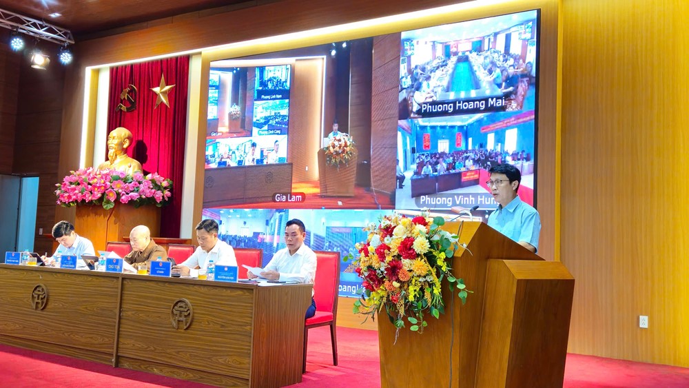 Đoàn đại biểu Quốc hội thành phố Hà Nội tiếp xúc cử tri tại 11 xã, phường mới - ảnh 11