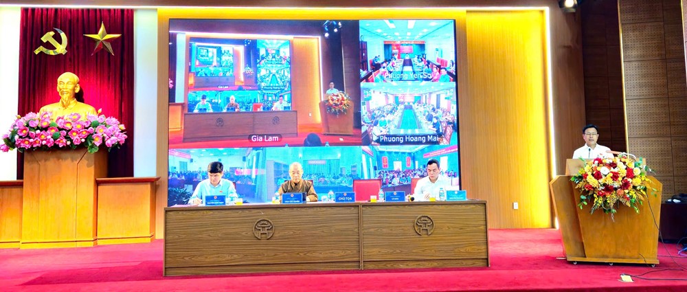 Đoàn đại biểu Quốc hội thành phố Hà Nội tiếp xúc cử tri tại 11 xã, phường mới - ảnh 1
