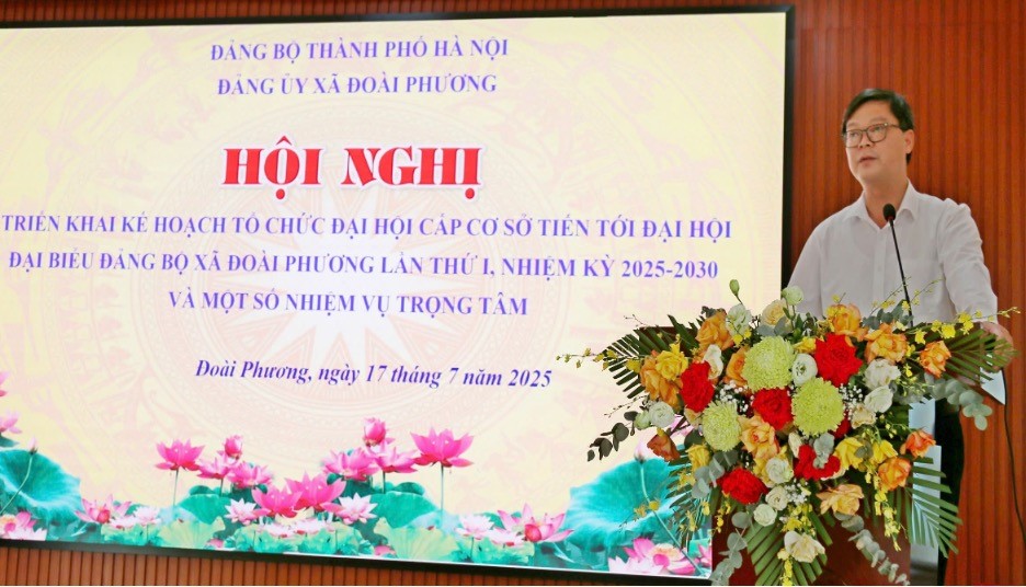 Xã Đoài Phương chuẩn bị chu đáo cho đại hội Đảng bộ xã lần thứ nhất - ảnh 2