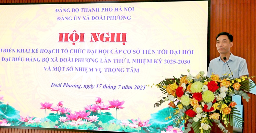 Xã Đoài Phương chuẩn bị chu đáo cho đại hội Đảng bộ xã lần thứ nhất - ảnh 5