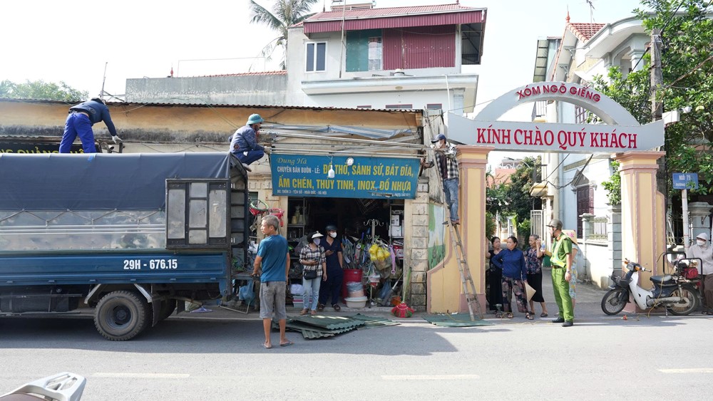 Xã Dương Hoà ra quân bảo đảm trật tự an toàn giao thông, trật tự văn minh đô thị  - ảnh 6