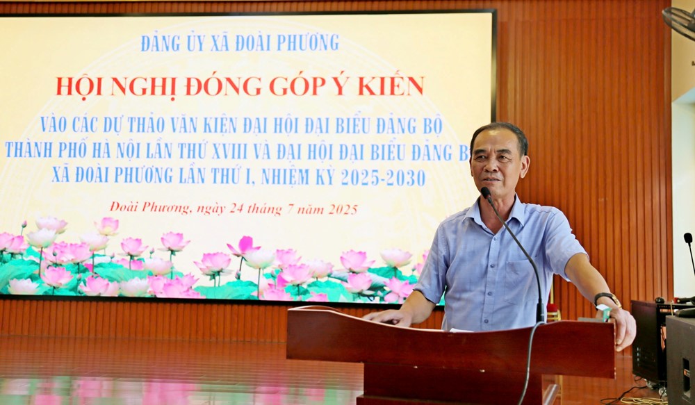 Xã Đoài Phương góp ý vào các dự thảo văn kiện chính trị đại hội Đảng các cấp - ảnh 4