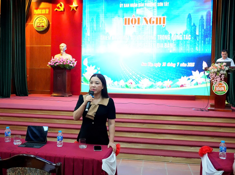Phường Sơn Tây nâng cao năng lực cho cán bộ viên chức về chuyển đổi số - ảnh 2
