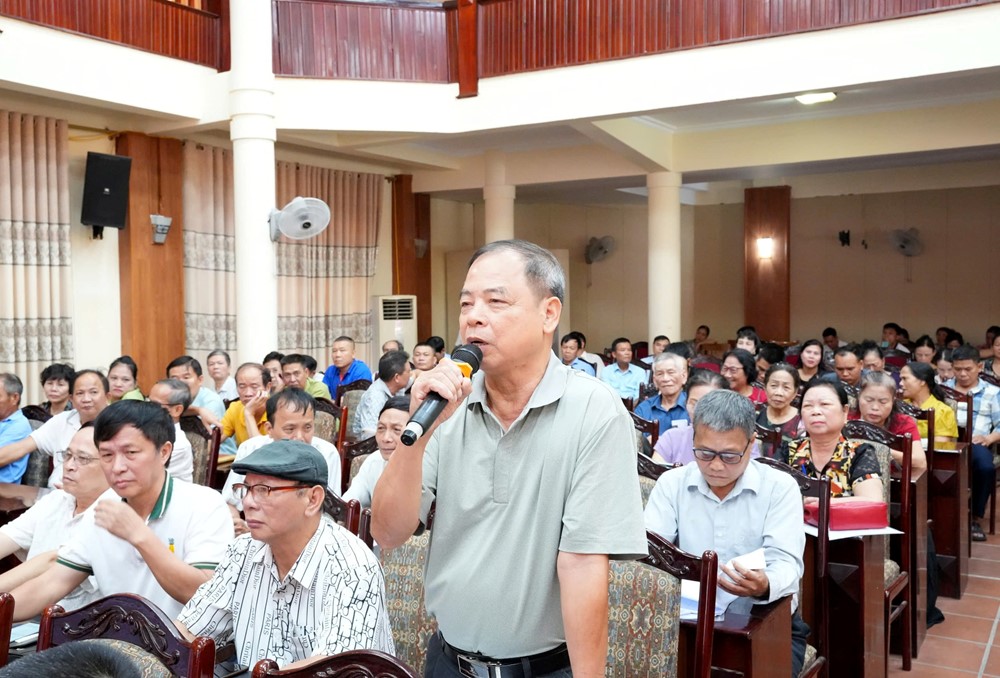 Phường Sơn Tây tập huấn về nghiệp vụ công tác bầu cử tổ trưởng tổ dân phố - ảnh 4