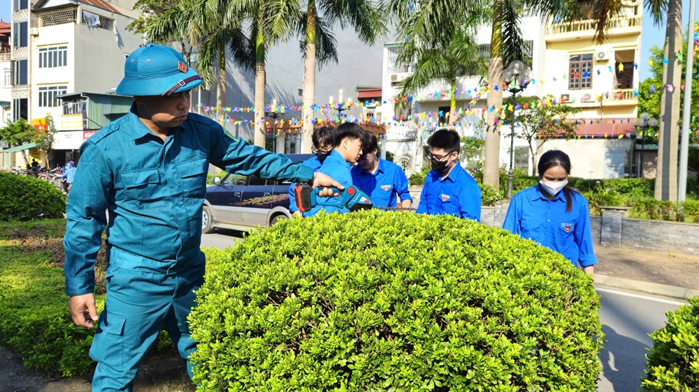 Xã Hoài Đức phát động tổng vệ sinh môi trường và chiến dịch 45 ngày hỗ trợ chuyển đổi số - ảnh 10