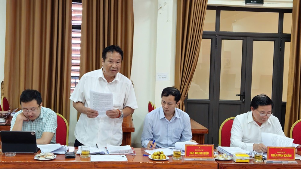 Chủ tịch Ủy ban MTTQ Việt Nam thành phố Hà Nội Nguyễn Lan Hương làm việc tại phường Tùng Thiện - ảnh 6