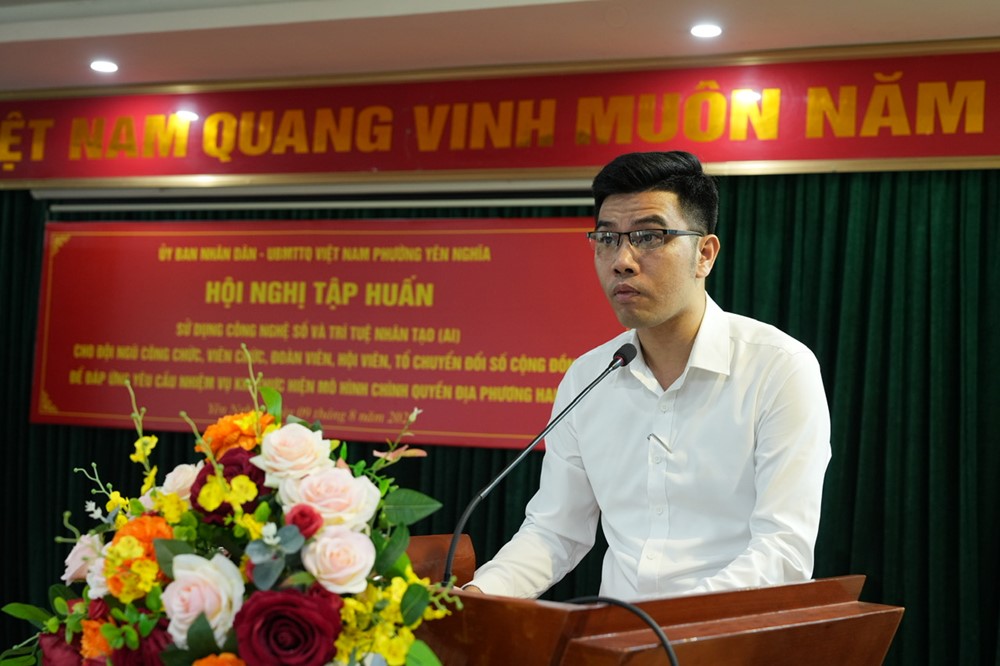 Phường Yên Nghĩa tập huấn chuyển đổi số cho 200 cán bộ, công chức, viên chức - ảnh 3