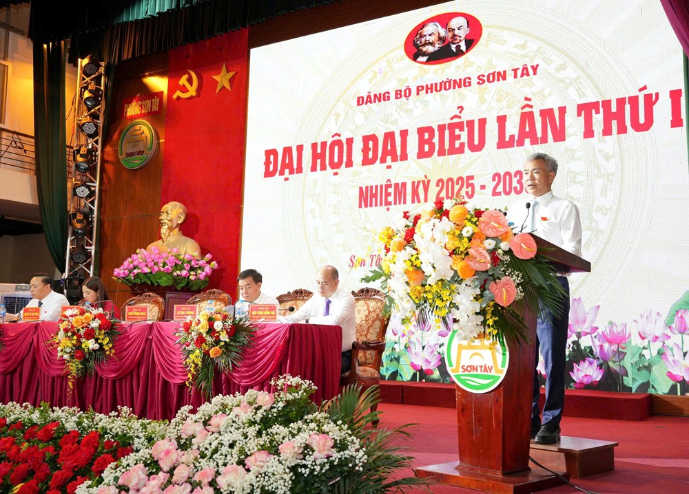 Đảng bộ phường Sơn Tây lần thứ I, nhiệm kỳ 2025-2030 diễn ra phiên trù bị - ảnh 1