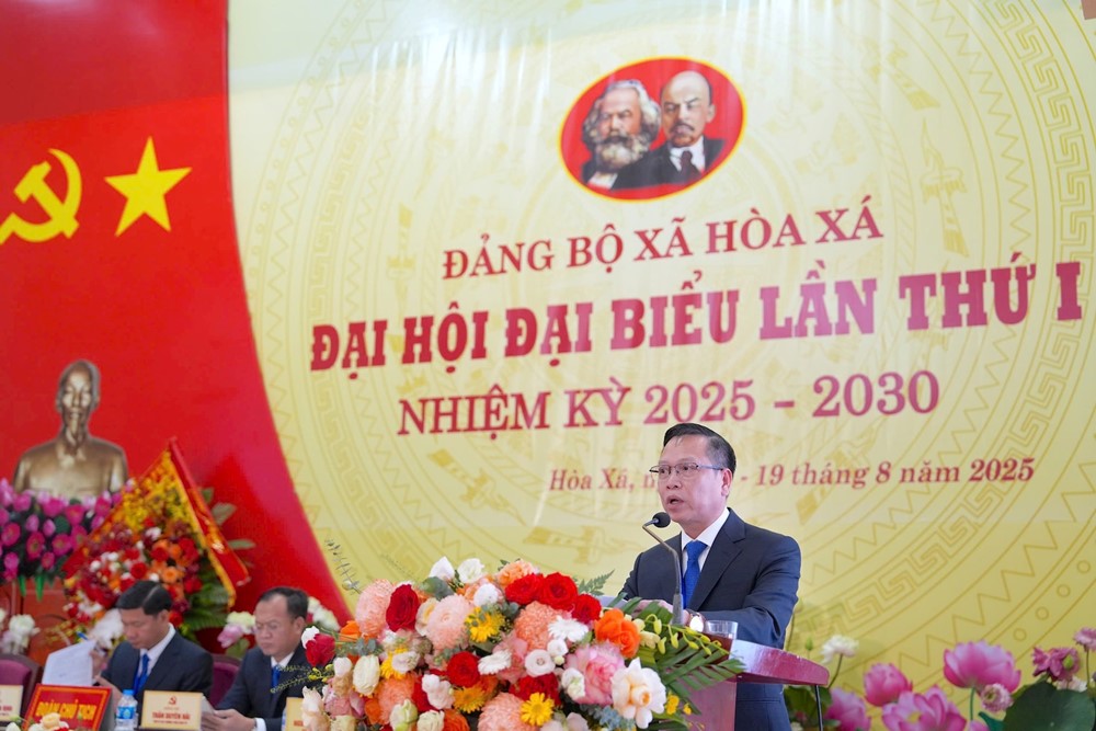 Quyết tâm xây dựng xã Hòa Xá xanh, thông minh, hội nhập và phát triển - ảnh 6