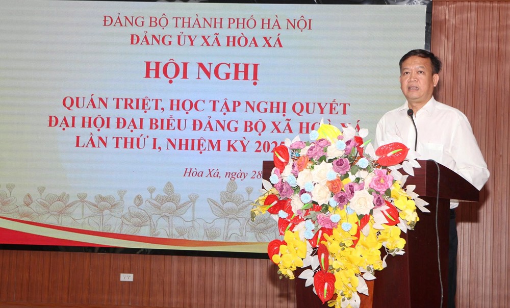 49 đảng viên xã Hoà Xá được trao Huy hiệu Đảng  - ảnh 5