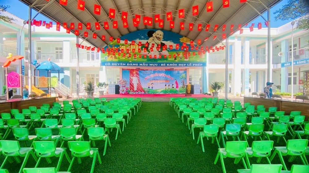 Các trường học trên địa bàn xã Ứng Thiên hân hoan khai giảng năm học mới - ảnh 11