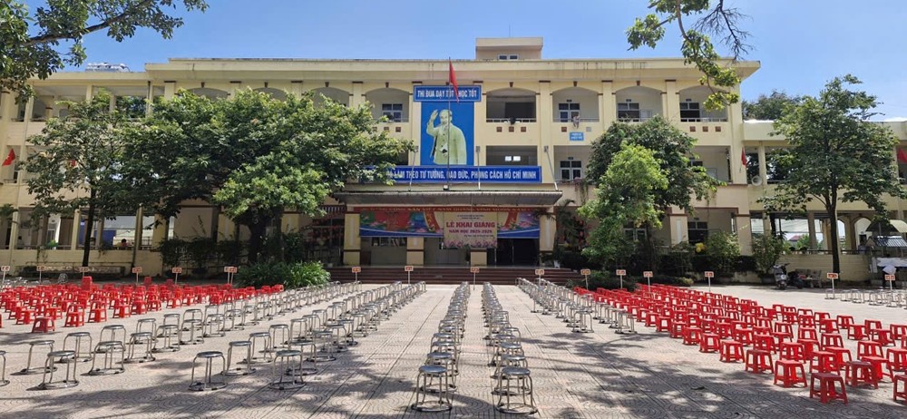 Các trường học trên địa bàn xã Ứng Thiên hân hoan khai giảng năm học mới - ảnh 4