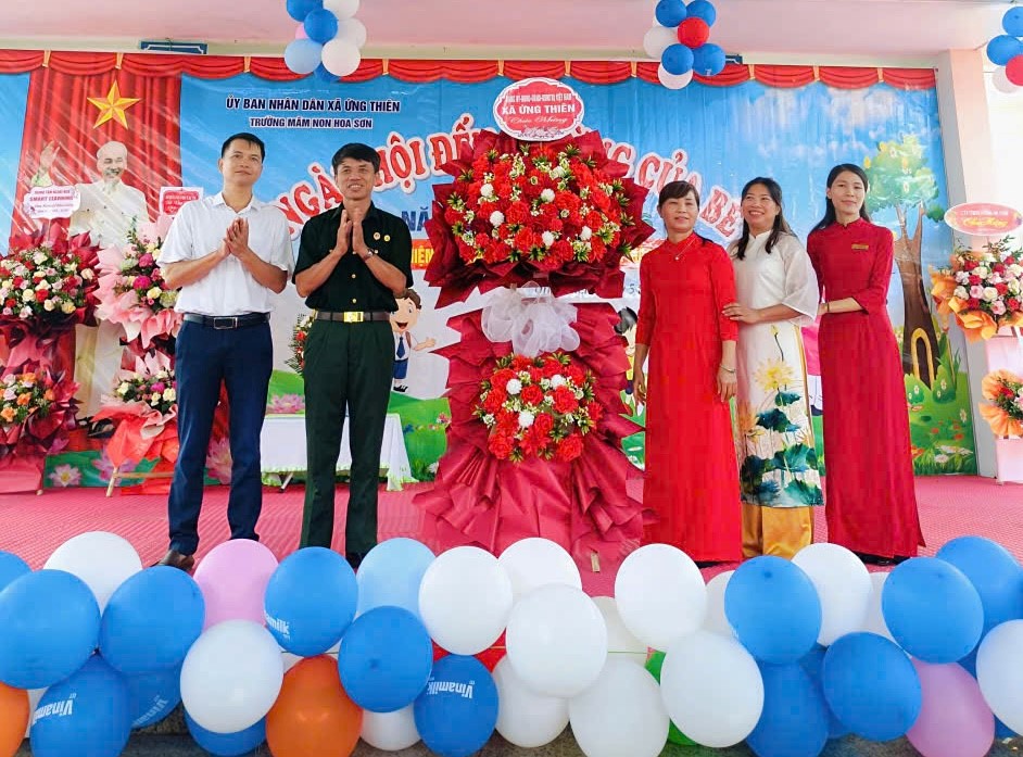 Xã Ứng Thiên: Hơn 8.500 học sinh tưng bừng ngày khai giảng năm học mới - ảnh 4
