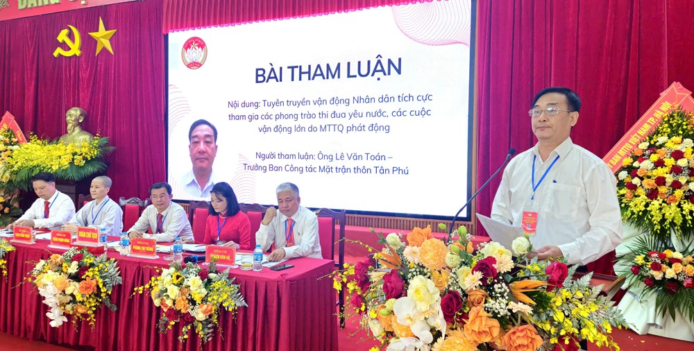  Đại hội đại biểu MTTQ Việt Nam xã Đoài Phương lần thứ I thành công tốt đẹp - ảnh 8