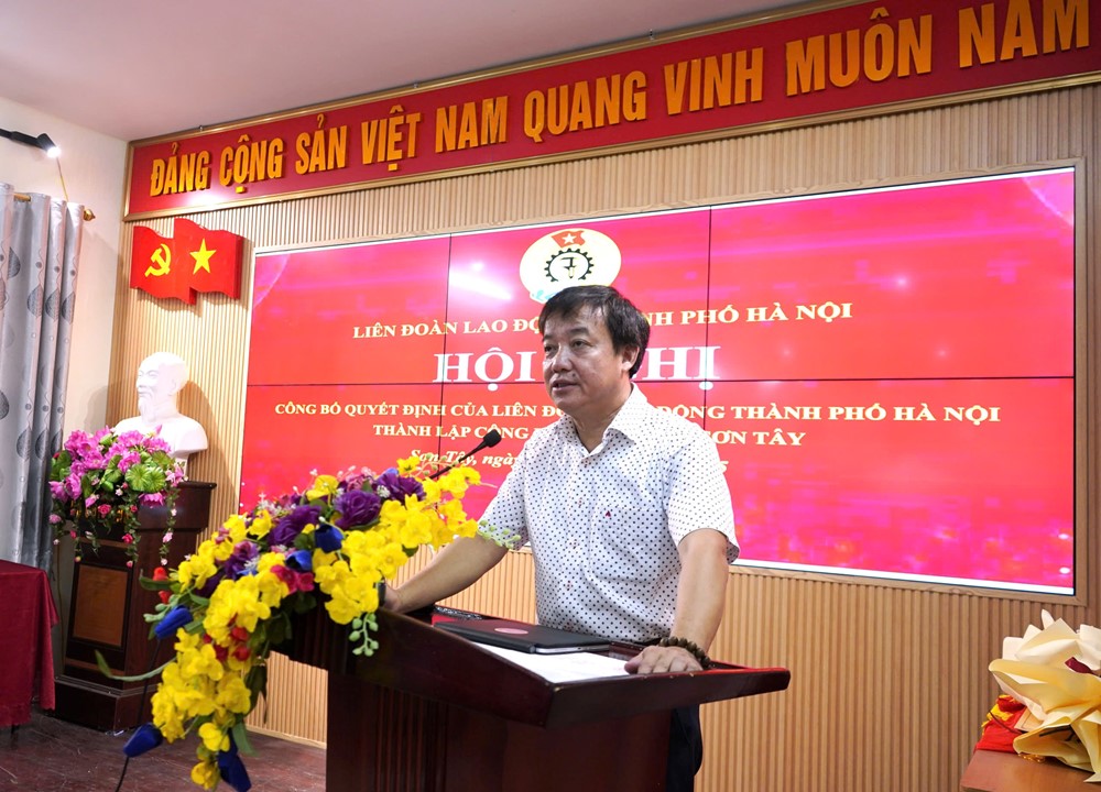  Công bố Quyết định thành lập Công đoàn phường Sơn Tây - ảnh 4