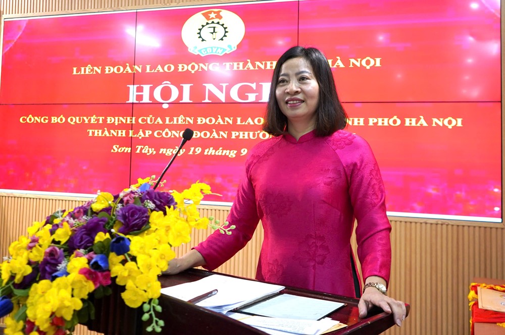  Công bố Quyết định thành lập Công đoàn phường Sơn Tây - ảnh 5