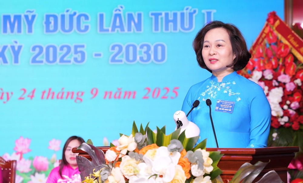 Khơi dậy tiềm năng, đổi mới tư duy, phát huy vai trò phụ nữ xây dựng Mỹ Đức văn minh, giàu đẹp - ảnh 6