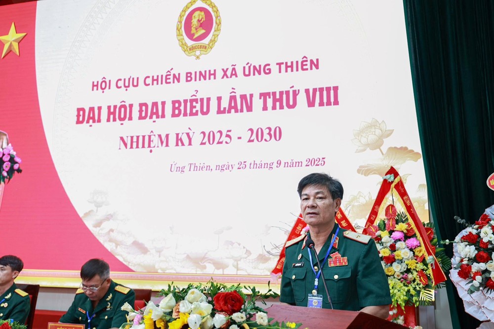 Hội Cựu chiến binh xã Ứng Thiên nhiệm kỳ 2025-2030: Đổi mới, trách nhiệm, phát triển bền vững - ảnh 5
