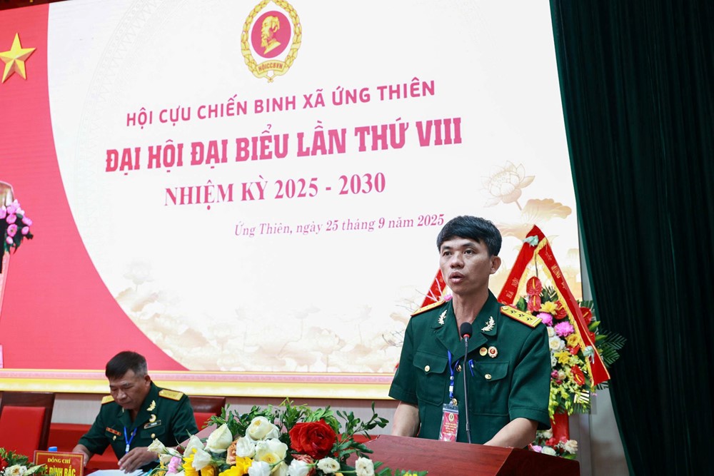 Hội Cựu chiến binh xã Ứng Thiên nhiệm kỳ 2025-2030: Đổi mới, trách nhiệm, phát triển bền vững - ảnh 7