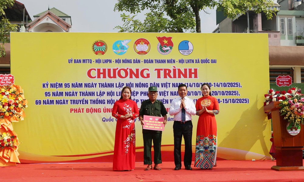 Xã Quốc Oai: Tưng bừng ngày hội của các tổ chức chính trị - xã hội - ảnh 5