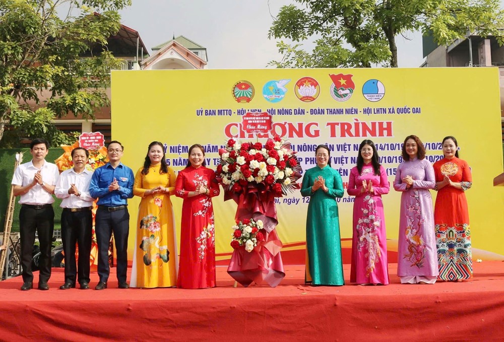 Xã Quốc Oai: Tưng bừng ngày hội của các tổ chức chính trị - xã hội - ảnh 1