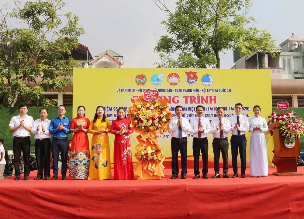Xã Quốc Oai: Tưng bừng ngày hội của các tổ chức chính trị - xã hội - ảnh 2