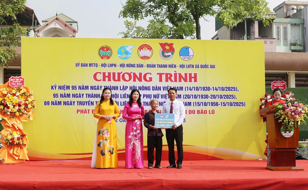 Xã Quốc Oai: Tưng bừng ngày hội của các tổ chức chính trị - xã hội - ảnh 6
