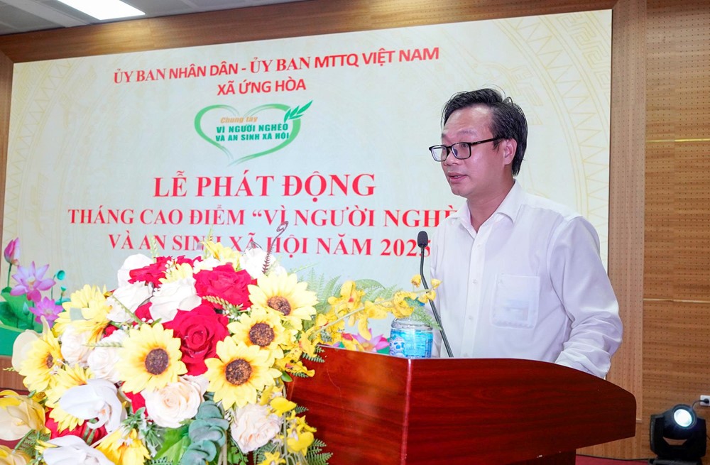 Ứng Hoà phát động Tháng cao điểm “Vì người nghèo và an sinh xã hội” năm 2025 - ảnh 1