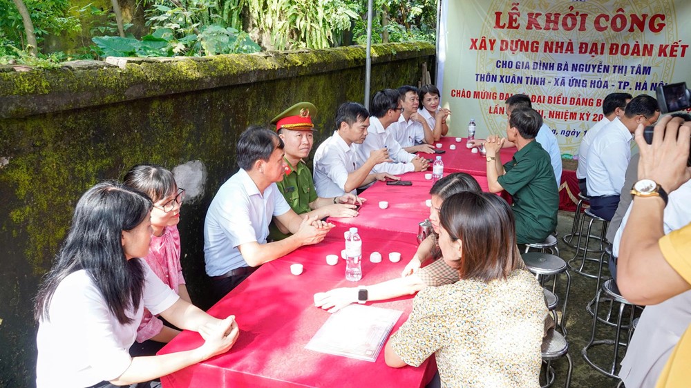 Ứng Hoà khởi công xây dựng nhà “Đại đoàn kết”  - ảnh 3